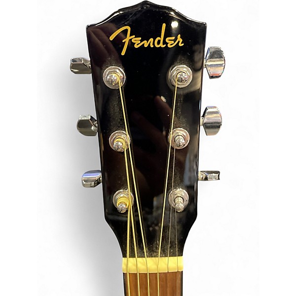 Used Fender CD60 Dreadnought Black Acoustic Guitar