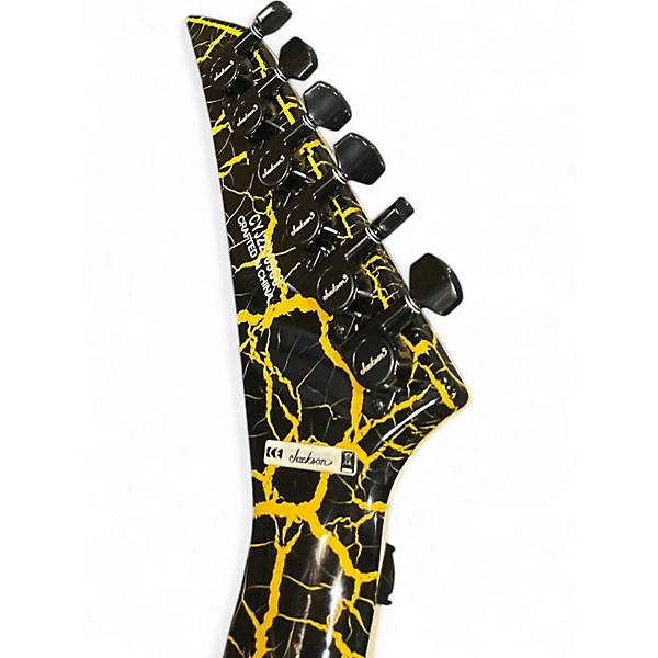 Used Jackson SOLOIST SLX SL3 YELOOW CRACKLE Solid Body Electric Guitar