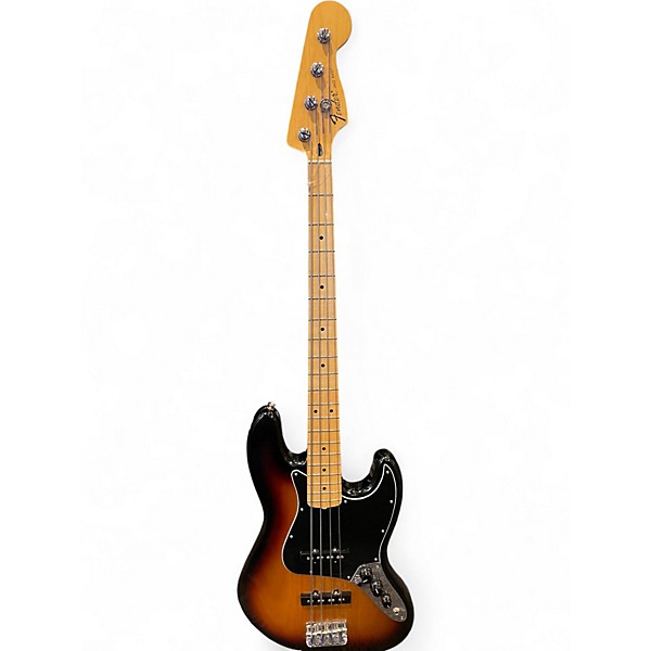 Used Fender Standard Jazz Bass Brown Sunburst Electric Bass Guitar