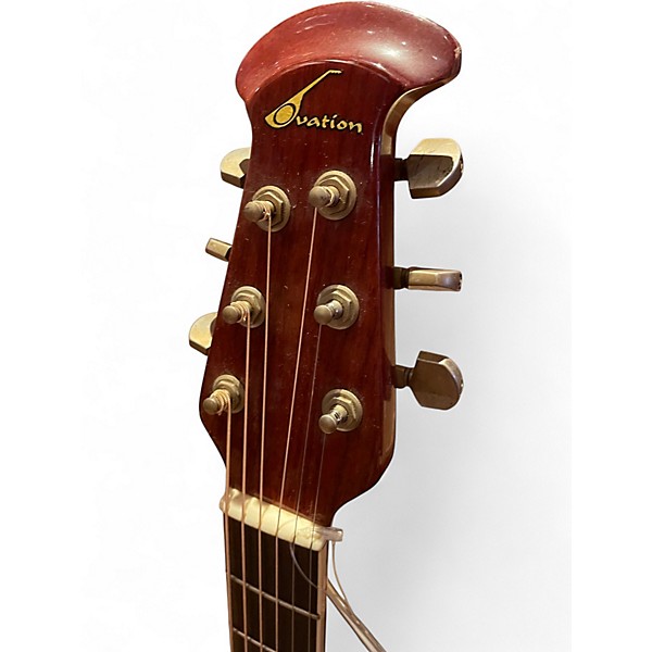 Vintage 1975 Ovation ULTRA 1517 Natural Acoustic Electric Guitar