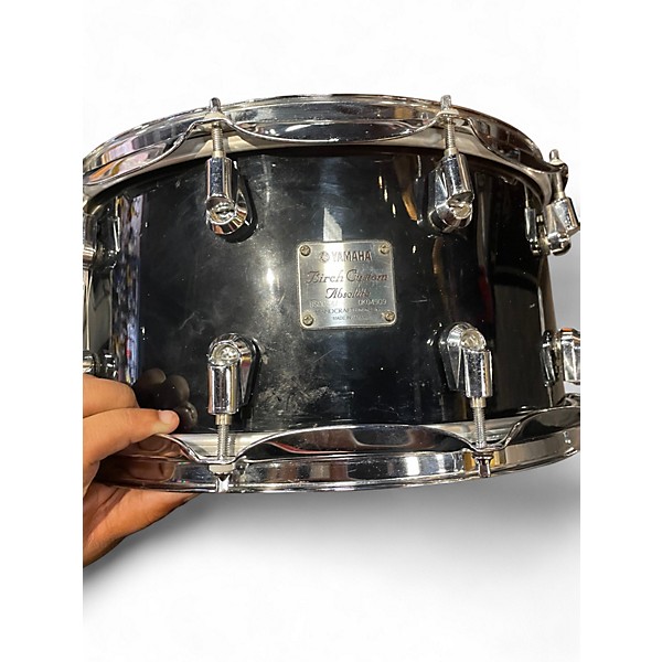 Used Yamaha 14in Birch Custom Absolute Black Drum