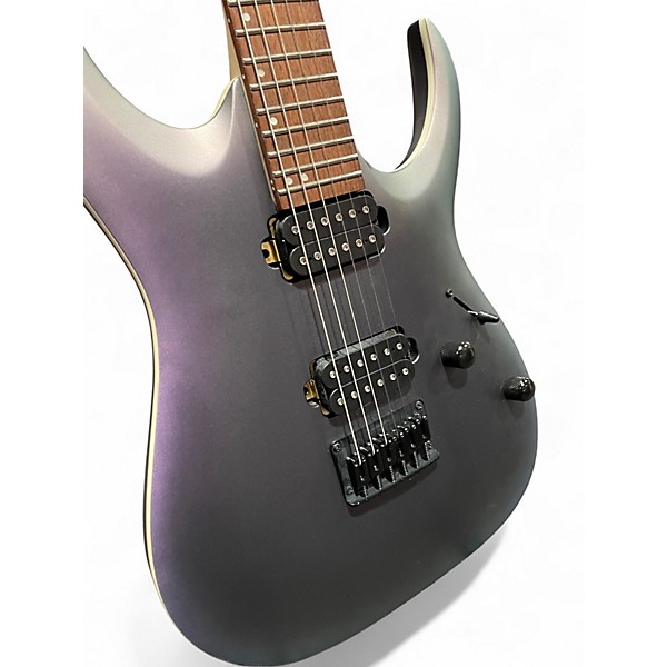 Used Ibanez RGA442EX STANDARD BLACK AURORA BURST MATTE Solid Body Electric Guitar