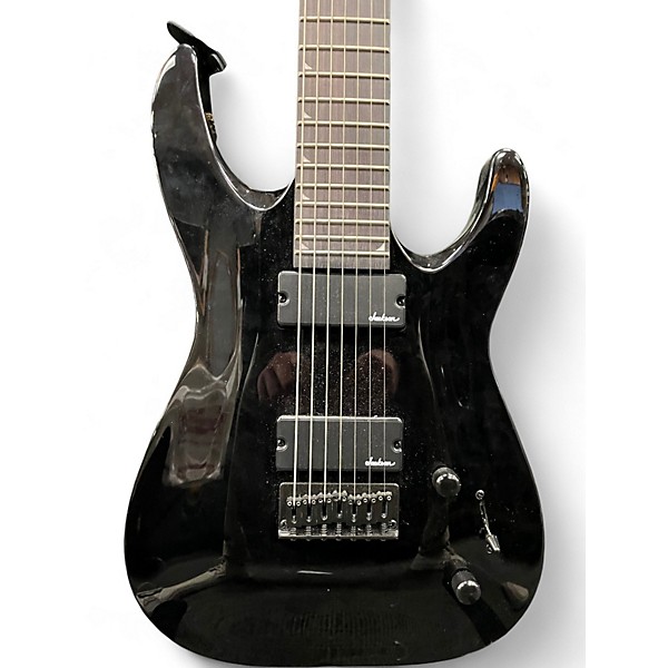 Used Jackson SLATXF7 Soloist 7 String Black Solid Body Electric Guitar