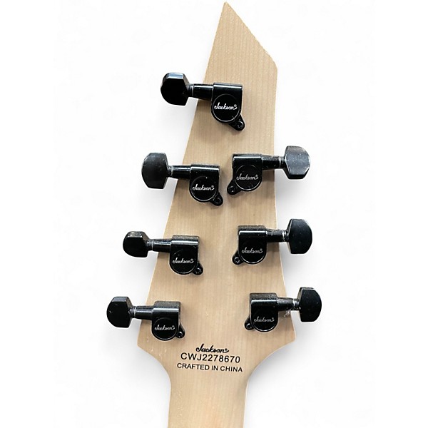 Used Jackson SLATXF7 Soloist 7 String Black Solid Body Electric Guitar