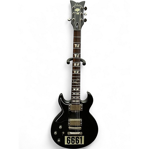 Used Schecter Guitar Research Zacky Vengeance Signature 6661 Left Handed BLACK Electric Guitar