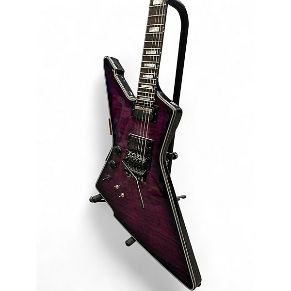 Used Schecter Guitar Research E-1FR Trans Purple Solid Body Electric Guitar