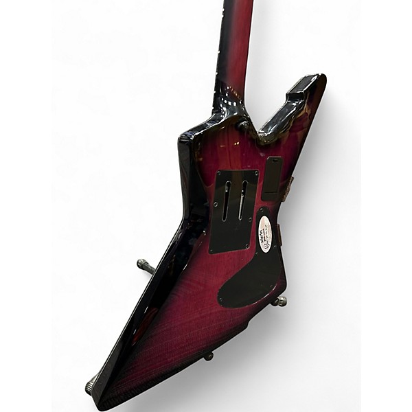 Used Schecter Guitar Research E-1FR Trans Purple Solid Body Electric Guitar