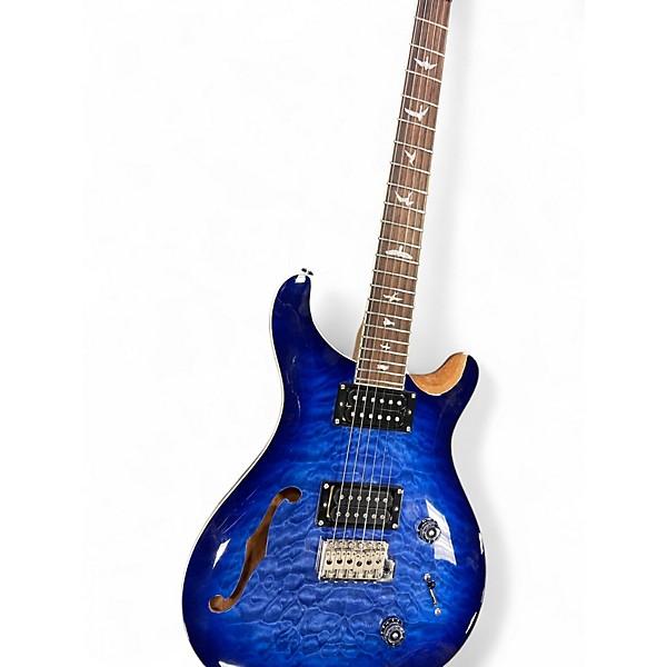 Used 2024 PRS SE Custom 22 Semi-Hollowbody Blue Burst Hollow Body Electric Guitar