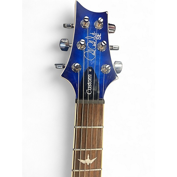 Used 2024 PRS SE Custom 22 Semi-Hollowbody Blue Burst Hollow Body Electric Guitar