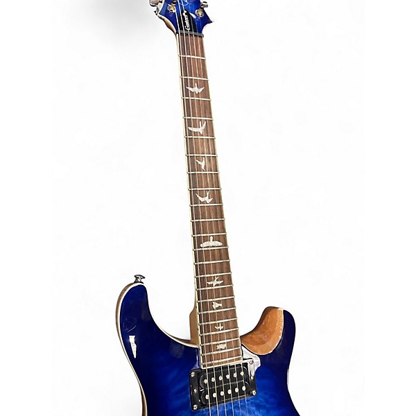 Used 2024 PRS SE Custom 22 Semi-Hollowbody Blue Burst Hollow Body Electric Guitar