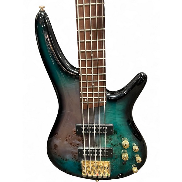 Used Ibanez SR405EPBDX TROPICAL SEAFLOOR BURST Electric Bass Guitar