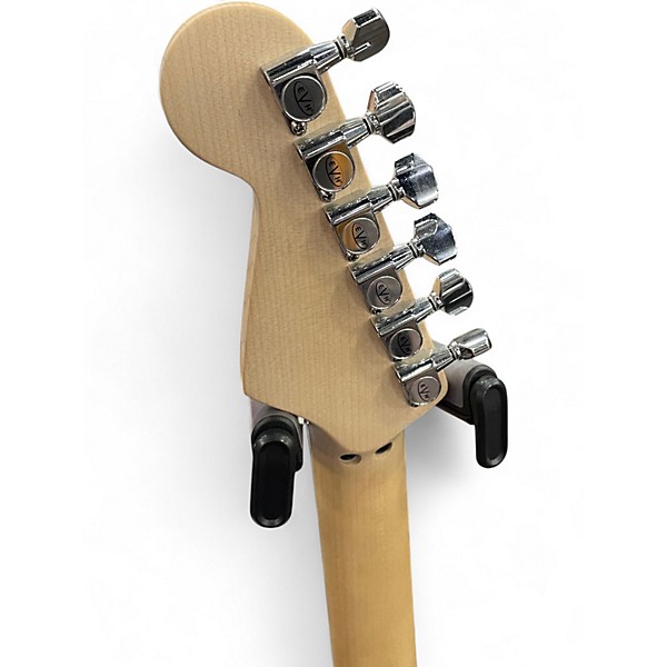 Used EVH Striped Series white and black  Solid Body Electric Guitar