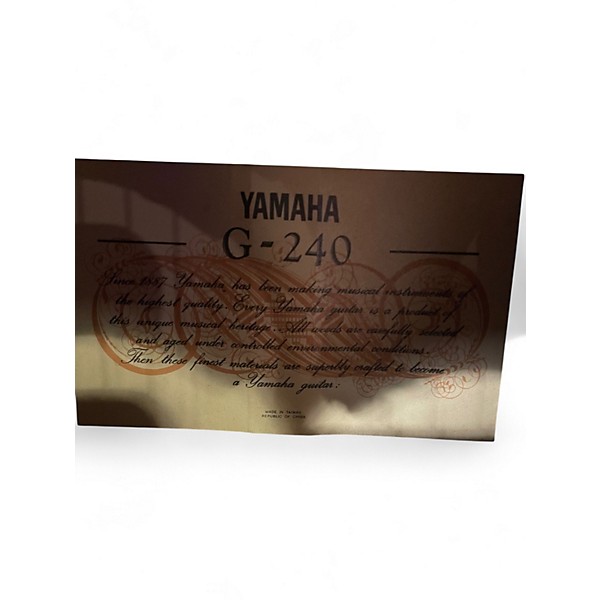 Used Yamaha G240 Vintage Natural Classical Acoustic Guitar