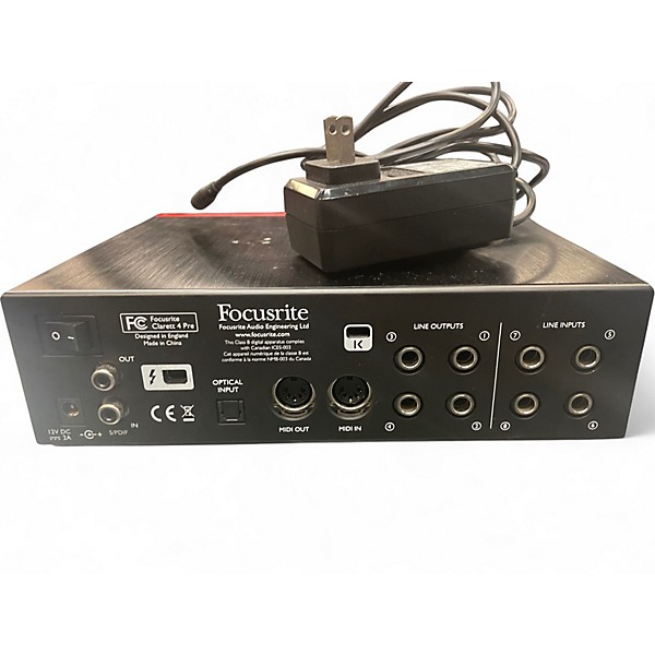 Used Focusrite Clarett 4Pre Audio Interface