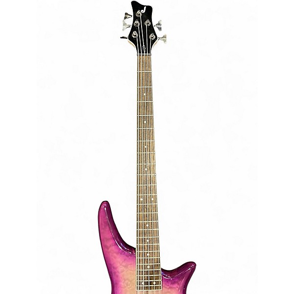Used Jackson Js3vq Purple phaze Electric Bass Guitar