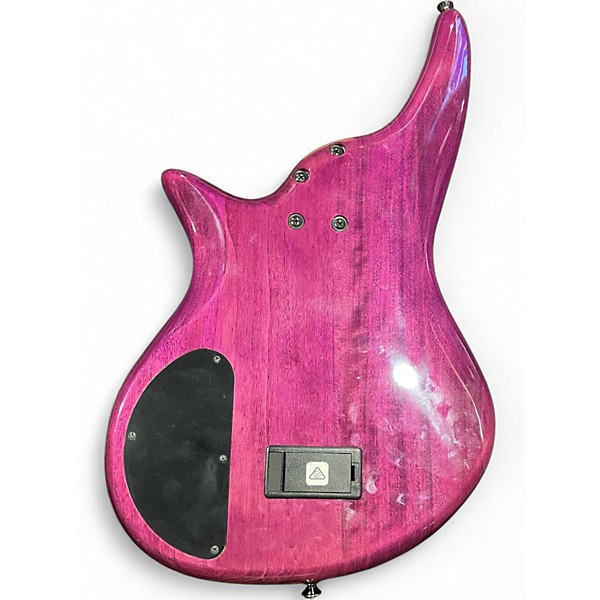 Used Jackson Js3vq Purple phaze Electric Bass Guitar