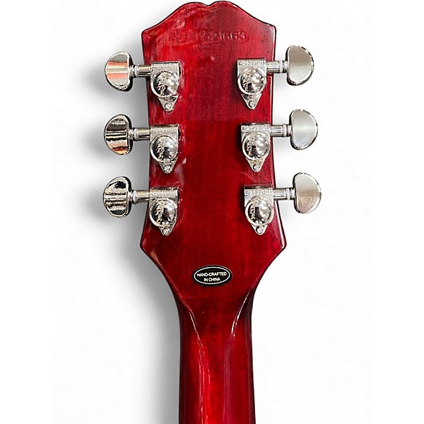 Used Epiphone Les Paul Custom Widow Red Burst Solid Body Electric Guitar