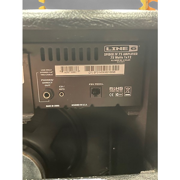 Used Line 6 Spider IV 75W 1x12 Guitar Combo Amp