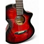 Used Breedlove Pursuit Concert Candy Red Burst Acoustic Electric Guitar