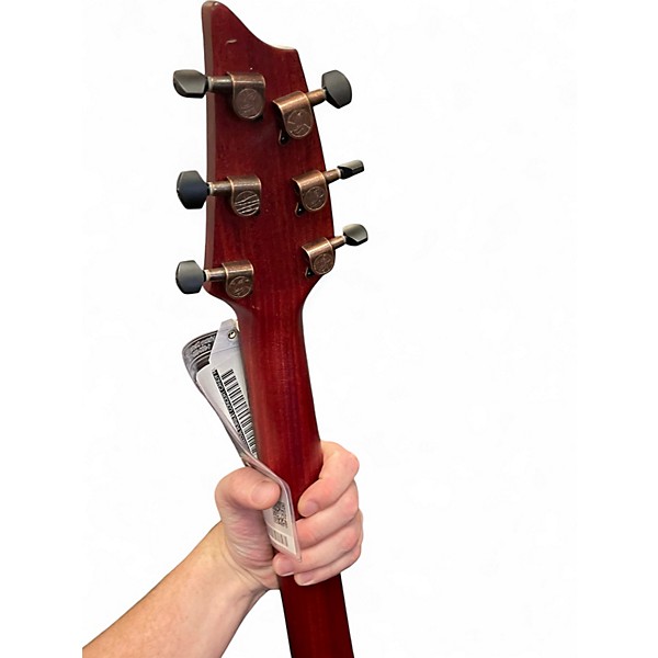 Used Breedlove Pursuit Concert Candy Red Burst Acoustic Electric Guitar