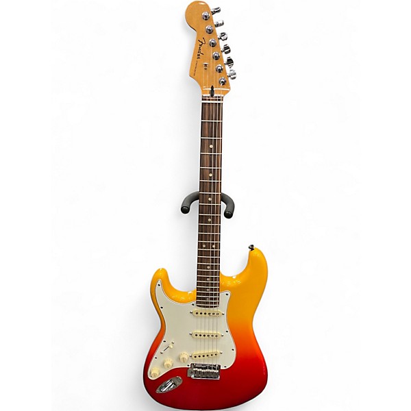 Used Fender Player Plus Stratocaster Left Handed Tequila Sunrise Electric Guitar