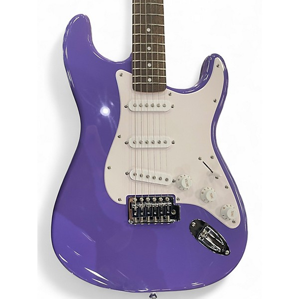 Used Squier SONIC STRATOCASTER Purple Solid Body Electric Guitar