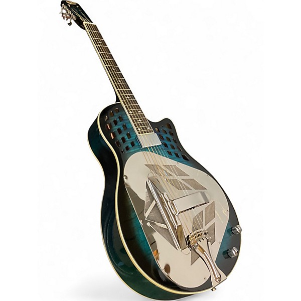 Used Royall Resonators TRICONE TRIFONIUM CUTAWAY Blue Resonator Guitar