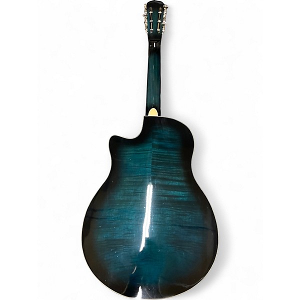 Used Royall Resonators TRICONE TRIFONIUM CUTAWAY Blue Resonator Guitar