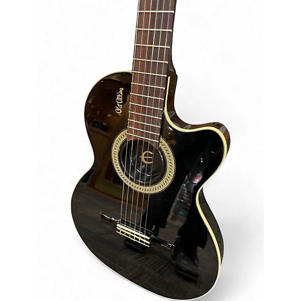 Used Epiphone Chet Akins Black Classical Acoustic Electric Guitar