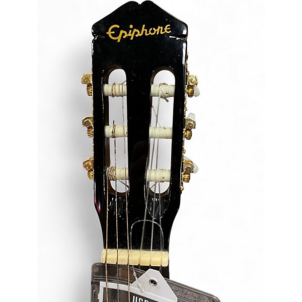 Used Epiphone Chet Akins Black Classical Acoustic Electric Guitar