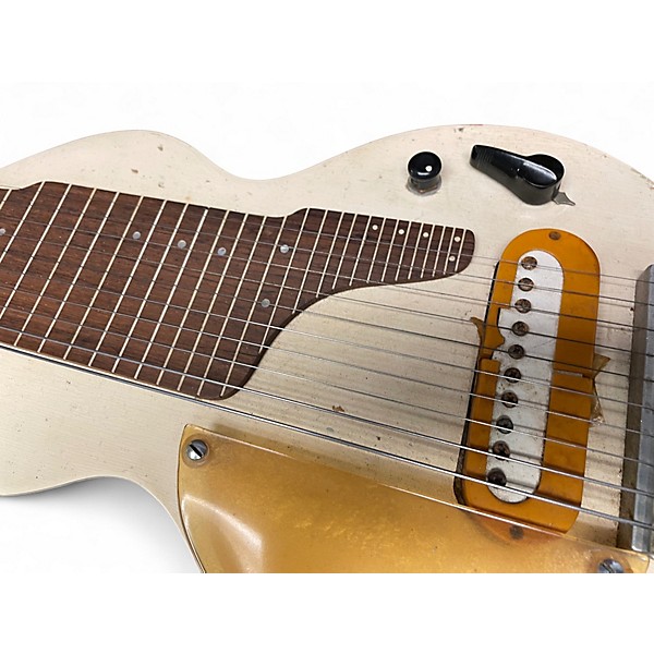 Vintage 1930s Eddie Hlkire EHARP Alpine White Lap Steel