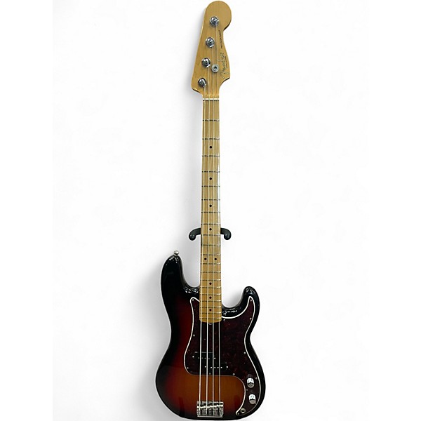 Used 2021 Fender American Professional II Precision Bass 3 Color Sunburst Electric Bass Guitar