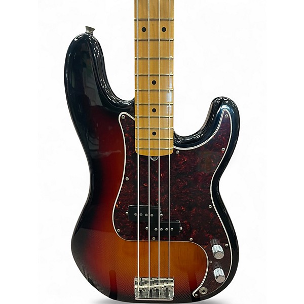 Used 2021 Fender American Professional II Precision Bass 3 Color Sunburst Electric Bass Guitar