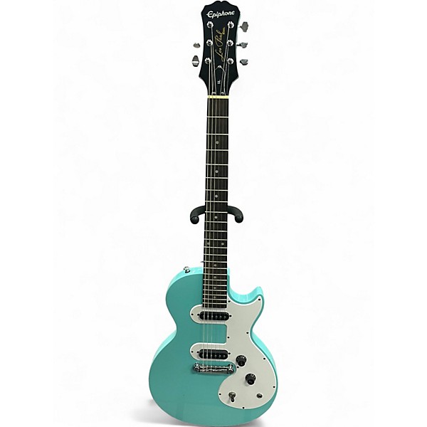 Used Epiphone Les Paul Melody Maker E1 Turquoise Solid Body Electric Guitar
