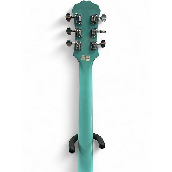 Used Epiphone Les Paul Melody Maker E1 Turquoise Solid Body Electric Guitar