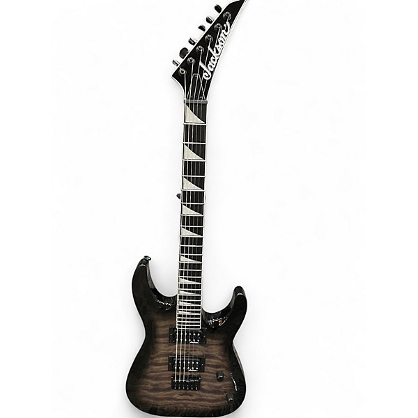 Used 2025 Jackson Dinky JS32Q DKA HT Transparent Black Solid Body Electric Guitar