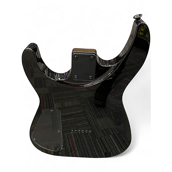 Used 2025 Jackson Dinky JS32Q DKA HT Transparent Black Solid Body Electric Guitar