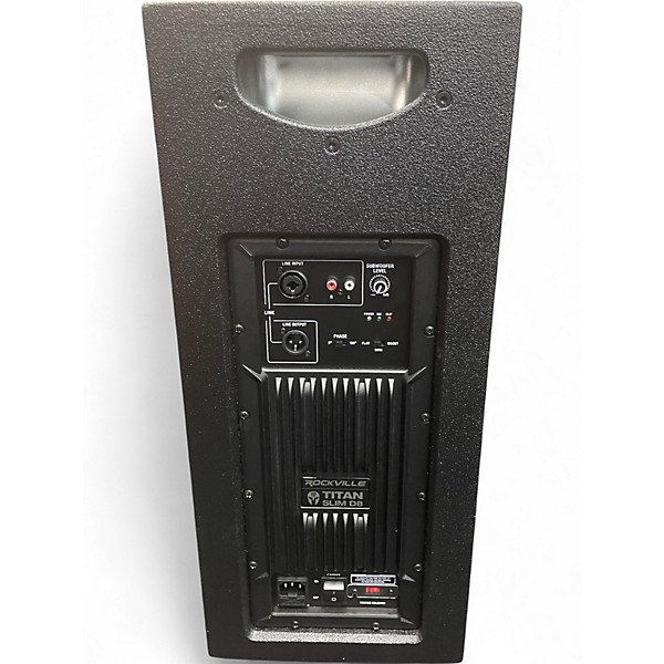 Used Rockville Titan Slim D8 Powered Subwoofer