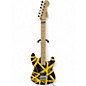 Used EVH Striped Series BLACK WITH YELLOW STRIPES Solid Body Electric Guitar thumbnail