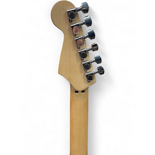 Used EVH Striped Series BLACK WITH YELLOW STRIPES Solid Body Electric Guitar