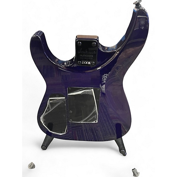 Used Jackson JS34Q Dinky Trans Purple Solid Body Electric Guitar