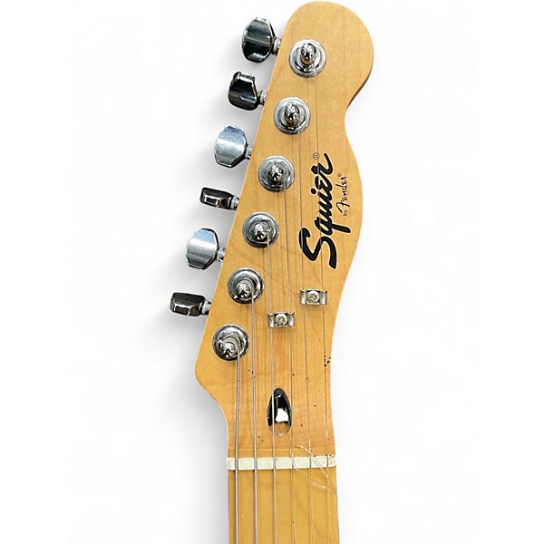 Used Squier MUSTANG Black and White Solid Body Electric Guitar