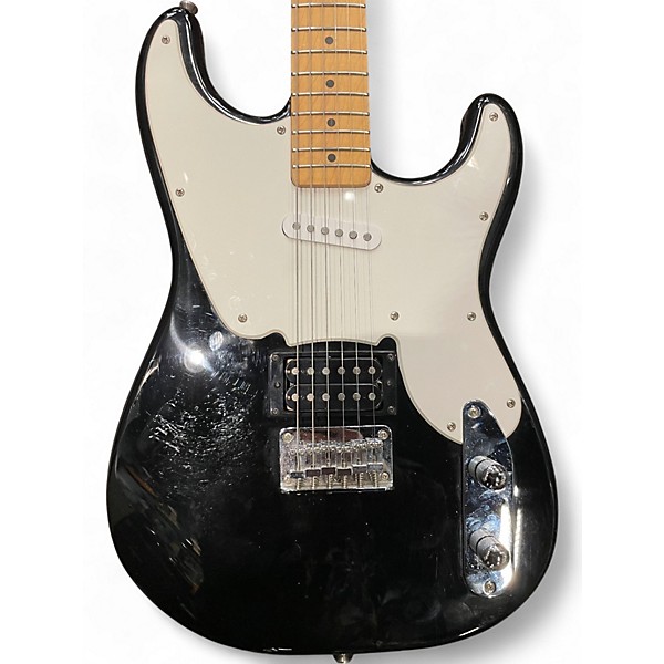 Used Squier MUSTANG Black and White Solid Body Electric Guitar