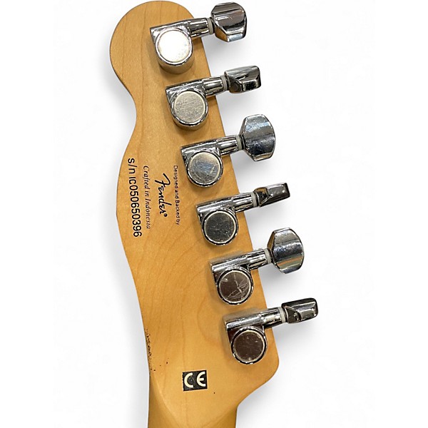 Used Squier MUSTANG Black and White Solid Body Electric Guitar