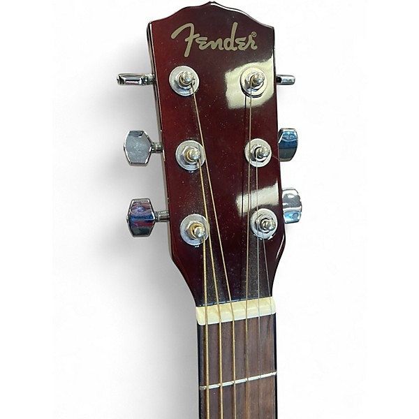 Used Fender fa115pk Natural Acoustic Guitar