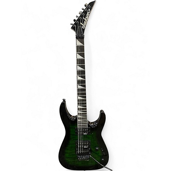 Used Jackson JS32Q DKA TRANS GREEN BURST Solid Body Electric Guitar