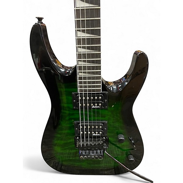 Used Jackson JS32Q DKA TRANS GREEN BURST Solid Body Electric Guitar