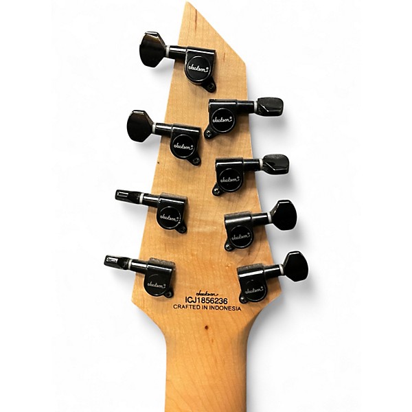 Used Ibanez RGMS8 Black Solid Body Electric Guitar