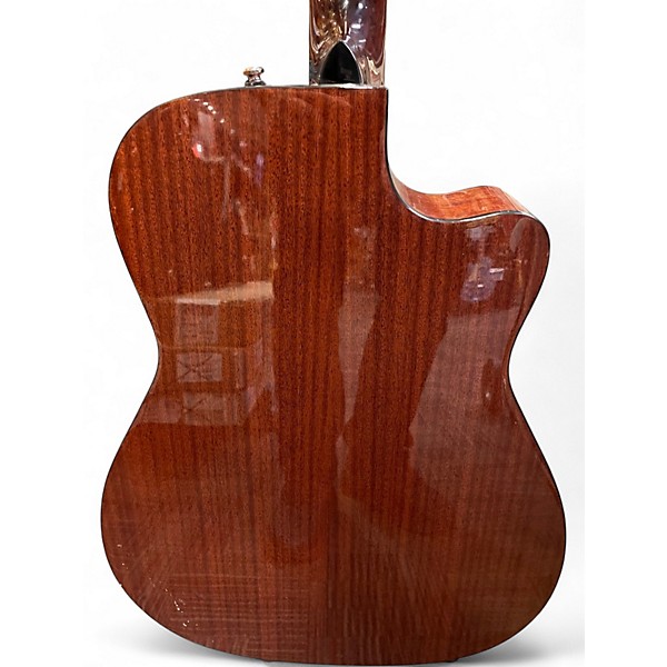 Used Fender CC60SCE Left Handed Natural Acoustic Electric Guitar