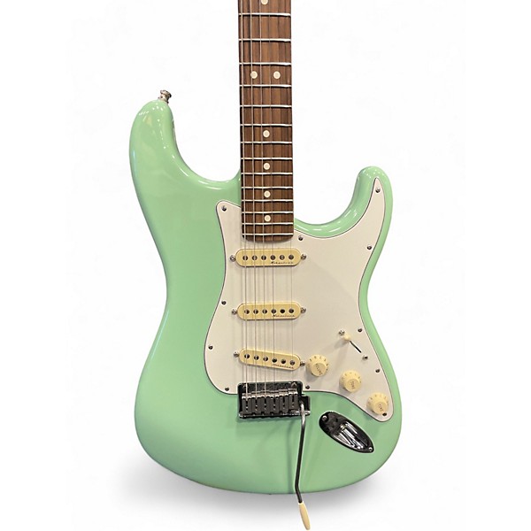 Used Fender Artist Series Jeff Beck Stratocaster Surf Green Solid Body Electric Guitar